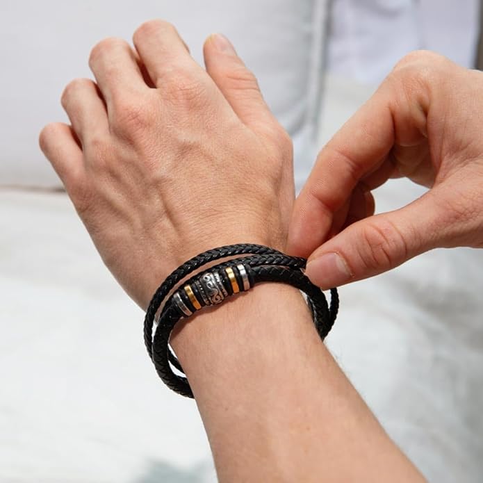 "To My Grandson" I Love You Bracelet